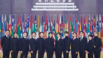 Potret Gagah SEVENTEEN di UNESCO Youth Forum Prancis