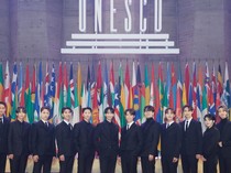 Potret Gagah SEVENTEEN di UNESCO Youth Forum Prancis