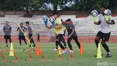 Potret Latihan Timnas Indonesia U-17 Jelang Melawan Maroko