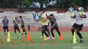 Potret Latihan Timnas Indonesia U-17 Jelang Melawan Maroko