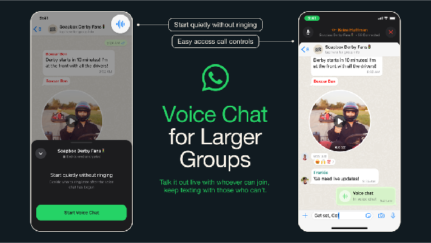 WhatsApp introduced their new feature called Voice Chat.  (Doc. WhatsApp)