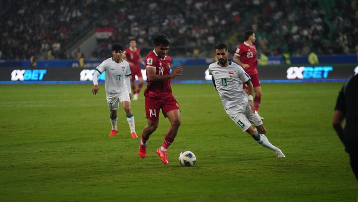 Irak vs Indonesia di Kualifikasi Piala Dunia 2026 zona Asia, Kamis (16/11/2023).