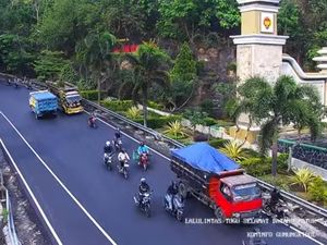 Lalin Jogja-Wonosari Pagi Ini Lancar, Truk Muatan Pasir Diminta Pakai Terpal
