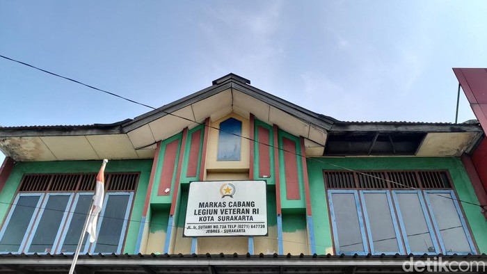 Kondisi markas LVRI di Jalan Ir Sutami, Jebres, Solo, Kamis (16/11/2023).