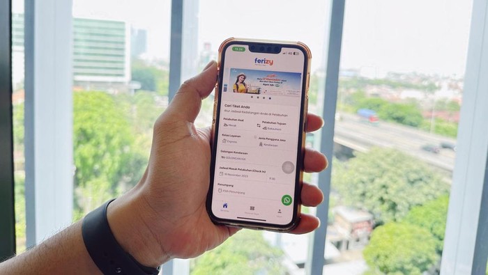 Pemesanan tiket kapal Feri via aplikasi