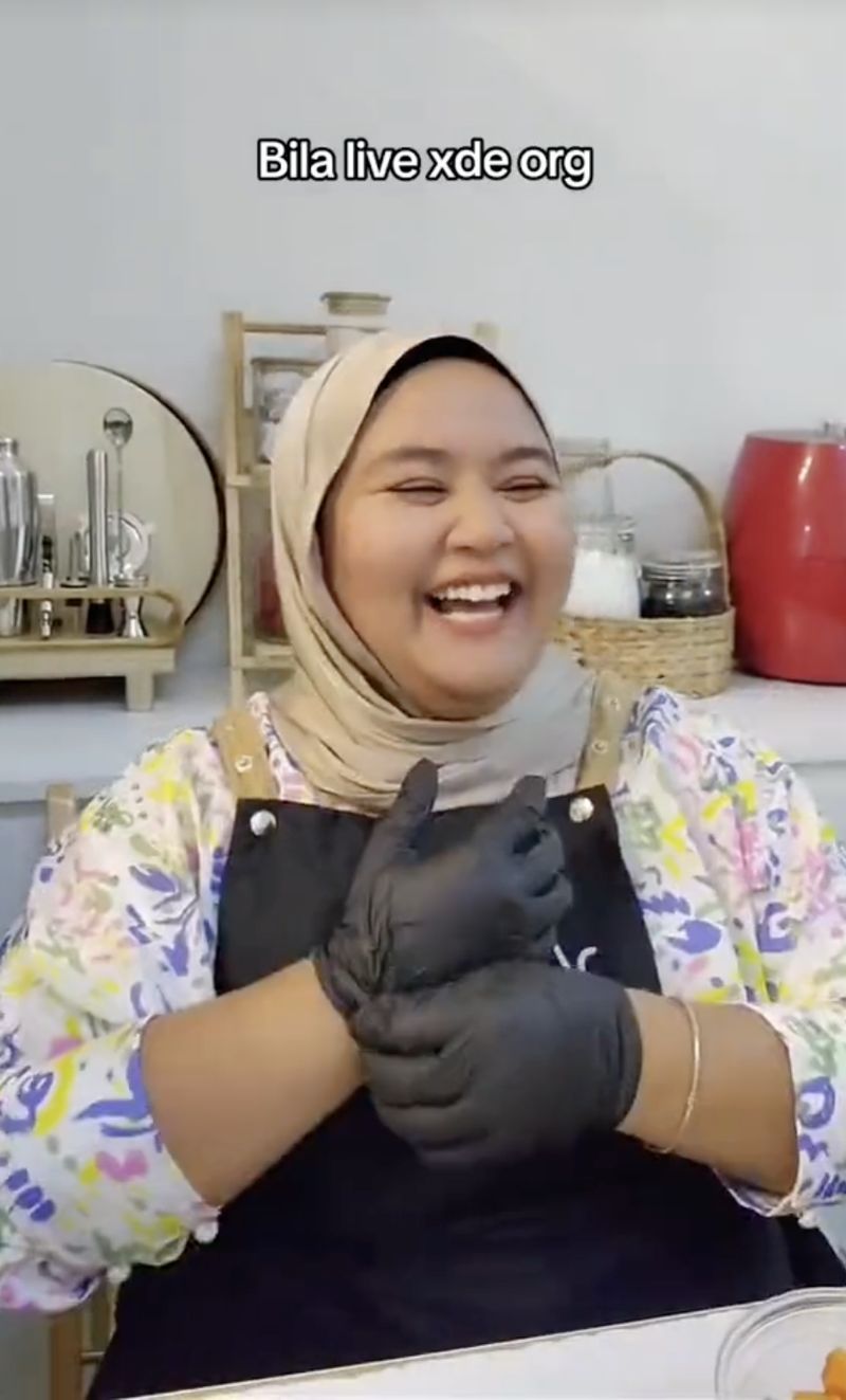 Penjual makanan live tiktok