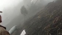 Dari video yang beredar, pesawat TNI AU itu jatuh di dekat Desa Keduwung, Kecamatan Puspo. Lokasi itu tepatnya di lereng Gunung Bromo.