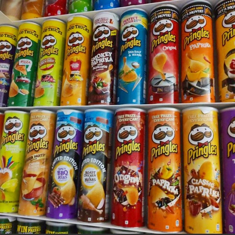 Rekor dunia koleksi 263 tabung Pringles