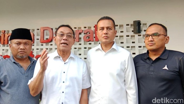 Sejumlah pengurus partai yang tergabung di KIM usai melakukan rapat di DPD Gerindra Sumut