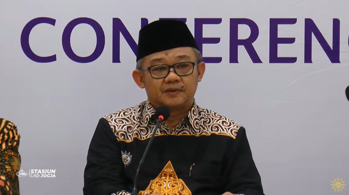 Sekretaris Umum PP Muhammadiyah Abdul Muti Sekretaris Umum PP Muhammadiyah Abdul Muti dalam pertemuan pers Milad Muhammadiyah ke-111, Kamis (16/11/2023).