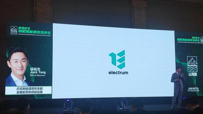 Electrum  turut hadir di acara Indonesia Renewable Energy Investment Summit (IREIS) 2023, Selasa (14/11/2023). Kehadirannya wujud keseriusan kembangkan ekosistem kendaraan listrik.