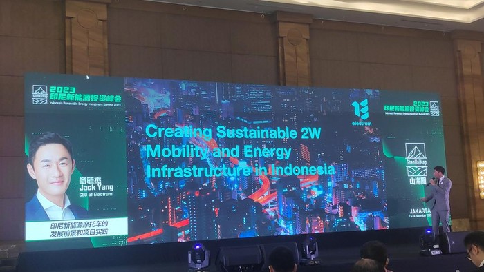 Electrum  turut hadir di acara Indonesia Renewable Energy Investment Summit (IREIS) 2023, Selasa (14/11/2023). Kehadirannya wujud keseriusan kembangkan ekosistem kendaraan listrik.