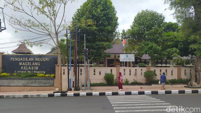 Kantor Pengadilan Negeri Magelang kelas IB di Jalan Veteran No 1 Magelang, Kamis (16/11/2023).