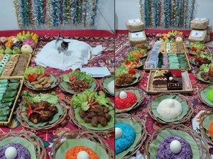 Viral! Syukuran Penuh Makanan dan Kue Enak Ini Ternyata Buat Kucing
