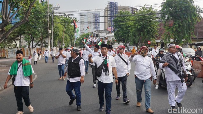 Aksi Bela Palestina di Surabaya