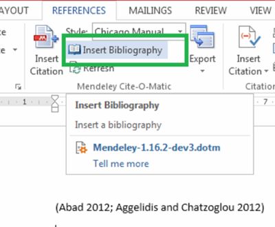 Daftar Pustaka di Mendeley