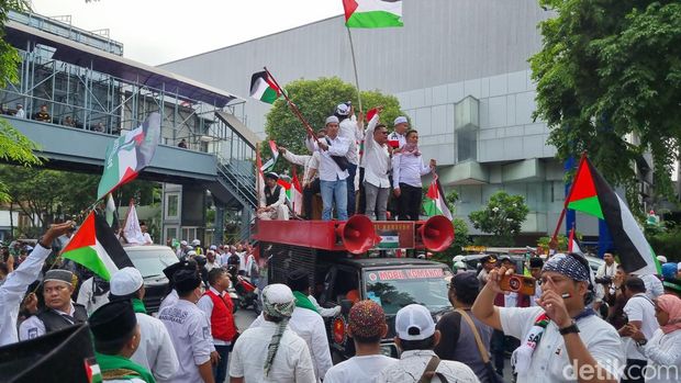 demo bela palestina di surabaya