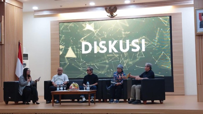 Diskusi tentang UMKM Naik Kelas Menuju Indonesia Emas, di Kantor Kemenkop UKM, Jakarta Selatan, Jumat (17/11/2023).