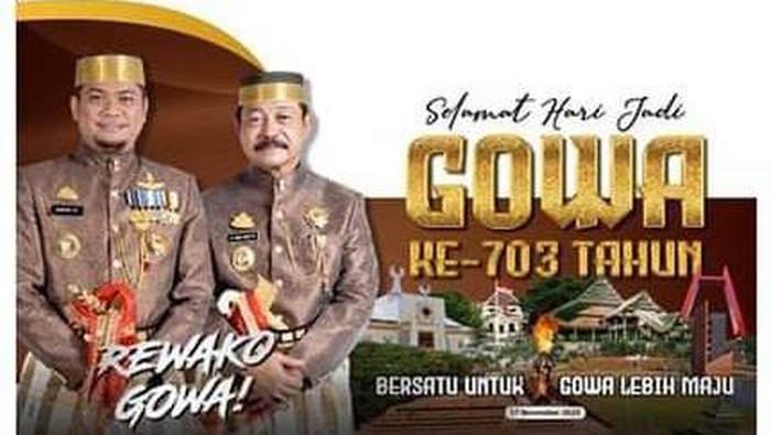 ilustrasi Hari Jadi Gowa ke-703