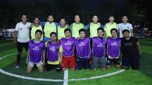 Kapolsek Mampang gelar mini soccer. (Dok. Istimewa)