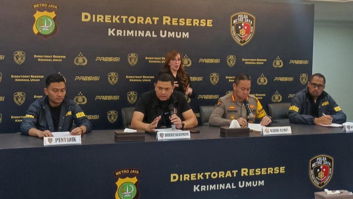 Konferensi pers di Polda Metro Jaya (Wildan-detikcom)