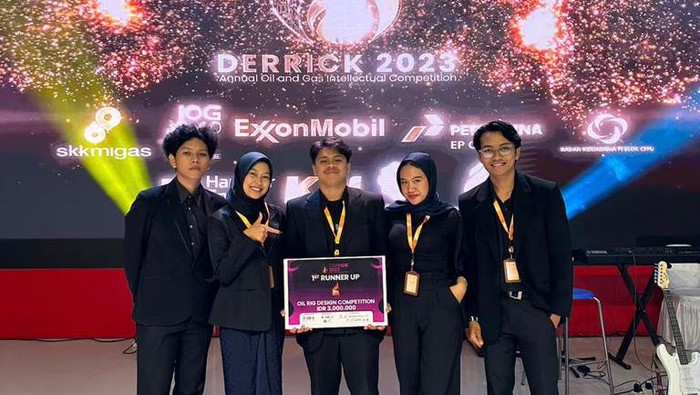 Mahasiswa Teknik Perminyakan UPN sabet juara dua dalam kompetisi Derrick 2023