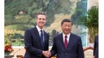 Sindiran pada gubernur California Gavin Newsom yang hanya mau membersihkan San Francisco karena tuannya datang. Foto: Twitter