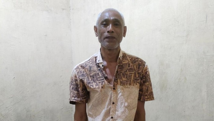 Nurdin Dg Punna (54), pelaku penikaman ke tetangganya hingga tewas di Takalar, Sulsel.