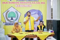 Resmikan Posko Bersama Caleg Golkar, Bamsoet Beri Pesan Soal Pemilu