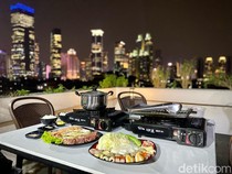 Santap Yakiniku dan Steamboat di Rooftop Sambil Lihat Gemerlap Jakarta
