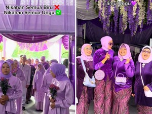 Emang Boleh Seungu Itu, Pernikahan Viral Busana Pria hingga Dekor Serba Ungu
