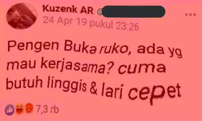 Pertanyaan di Facebook berikut ini emang aneh banget, saking anehnya bisa bikin naik darah. Sabar, jangan kepancing emosi ya, detikers!