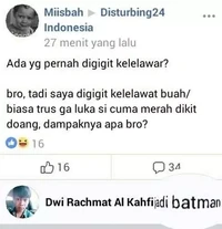 Pertanyaan di Facebook berikut ini emang aneh banget, saking anehnya bisa bikin naik darah. Sabar, jangan kepancing emosi ya, detikers!