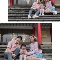 Anzel tampaknya juga sudah jago berpose di depan kamera. Lihat saja gayanya yang kompak dengan kedua orangtuanya. Foto: Instagram/@rickyindra90