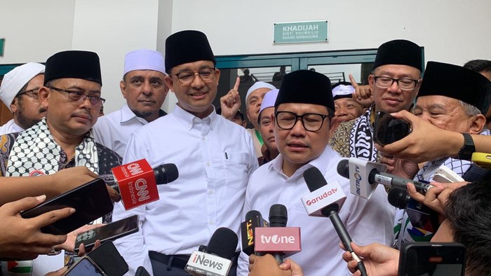 Cak Imin di Masjid Az-Zikra Sentul, Bogor, Jawa Barat, Sabtu (18/11/2023).