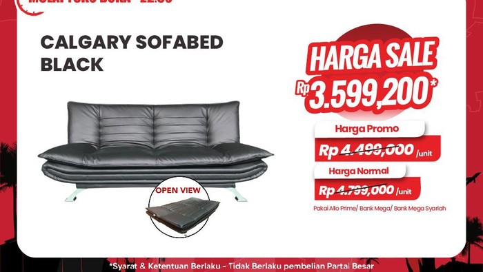 Cihuy! Beli Sofabed Lebih Murah Sampai Rp 1 Juta di Transmart Full Day Sale