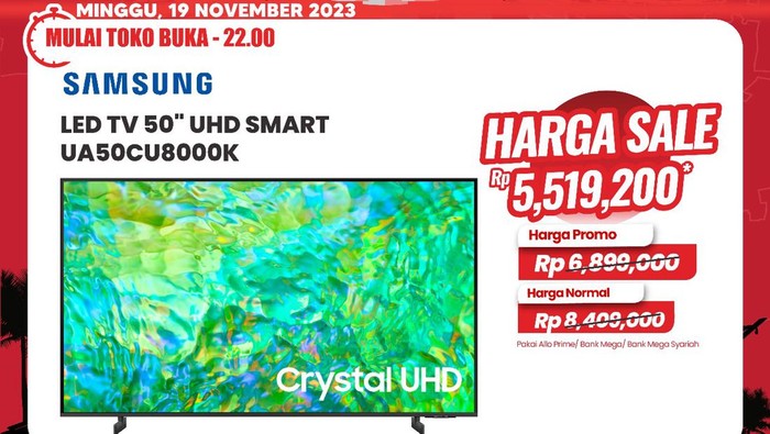 Cuma di Transmart Full Day Sale! Beli TV Bisa Hemat Sampai Rp 3,5 Juta