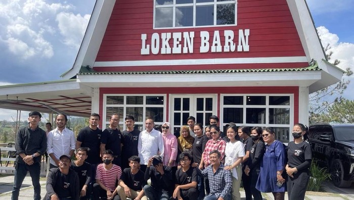Edy Rahmayadi saat mengunjungi Loken Barn Resort (Foto:instagram:lokenresort)