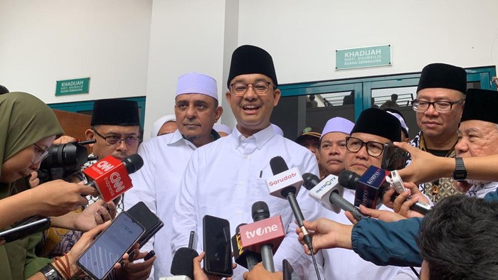 Capres Koalisi Perubahan Anies Baswedan berterima kasih atas undangan Ijtima Ulama dan Tokoh Nasional 2023 yang digelar di Masjid Az-Zikra Sentul, Bogor, Jawa Barat, Sabtu (18/11/2023).