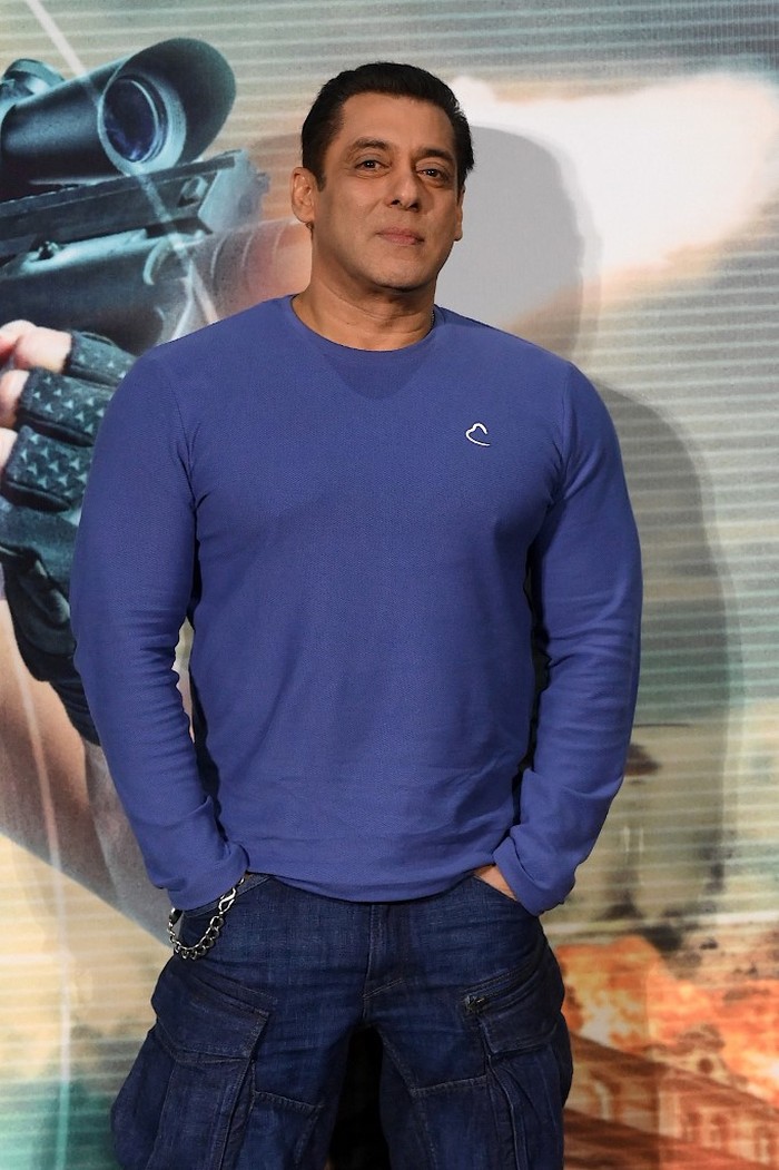 Bollywood actor Salman Khan attends the screening of his Indian Hindi-language action thriller film Tiger 3 in Mumbai on November 17, 2023. (Photo by SUJIT JAISWAL / AFP)