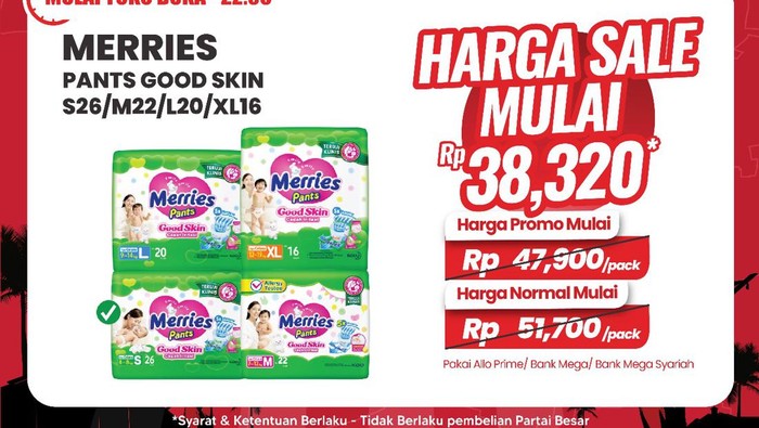 Popok bayi diskon gede di Transmart Full Day Sale