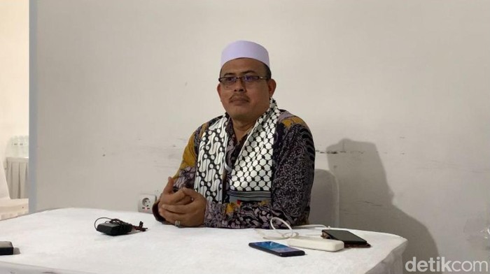 Sekretaris Majelis Syuro Persaudaraan Alumni (PA) 212 Slamet Maarif (Rizky AM/detikcom)