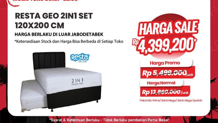 Tempat tidur murah di Transmart Full Day Sale