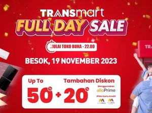 Transmart Full Day Sale Hadir Lagi Minggu 19 November! Banjir Diskon 50%+20%