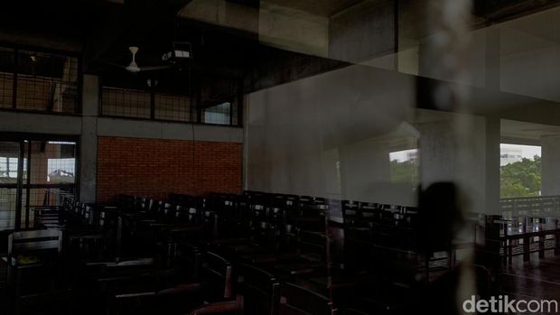 Bangunan Universitas HKBP Nommensen. (Raja Malo Sinaga/detikSumut)