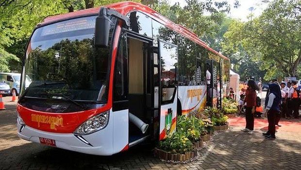 Bus Gatot Kaca milik Dishub Solo.