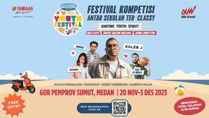 Classy Yamaha Youth Festival Medan