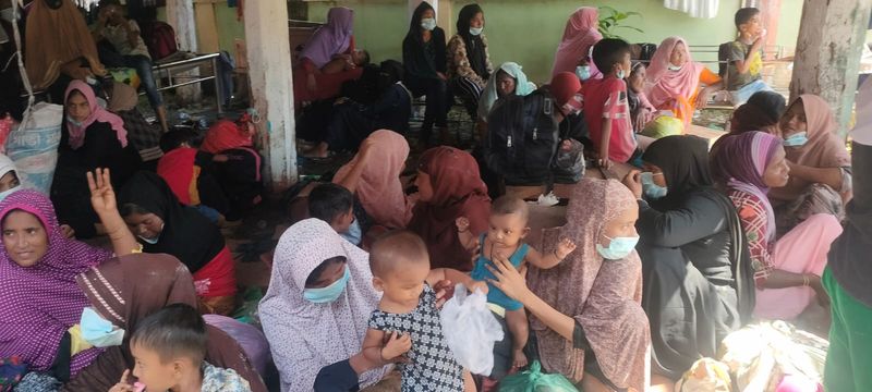 Foto: Rohingya terdampar di Pidie (dok Panglima Laot)
