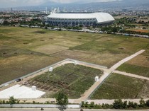 Foto Udara Proyek Pembangunan TPST Gedebage Bandung