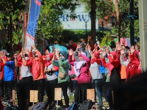 Pemkab Klaten Gelar Senam Sehat Bareng Insan Kesehatan Se-Kabupaten